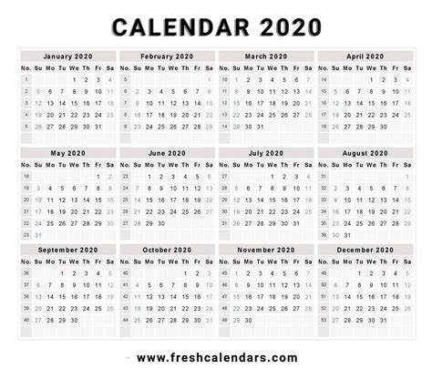 2020 Calendar With Week Numbers In Excel
