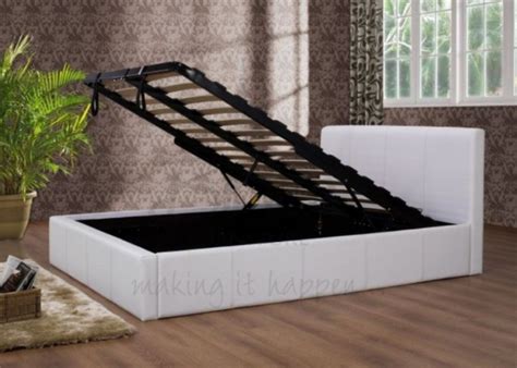 Perfect for adding an air of opulence and grandeur to your chamber. Birlea Ottoman 4ft Small Double Faux Leather White Bed ...