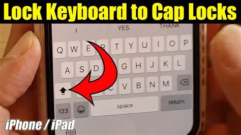 How To Lock Keyboard To Cap Locks On Iphone 11 11 Pro Max Youtube