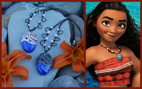 Moana Necklace Openclose With Removable Heart Of Te Fiti