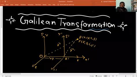 Galilean Transformation Lecture 7 Youtube