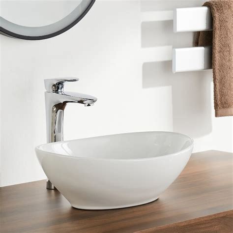 Decolav callensia classically redefined rectangular undermount bathroom sink. DeerValley White Ceramic Oval Vessel Bathroom Sink & Reviews | Wayfair.ca
