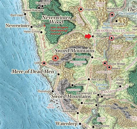 Tyranny Of Phandelver Raiders Camp And Frulam Mondaths Map