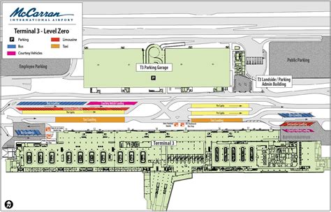 Mccarran Airport Terminal 3 Karte Las Vegas Airport Karte Terminal 3