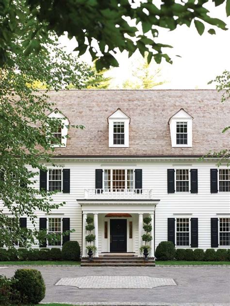 Colonial Revival New England Home Magazine Facade House New
