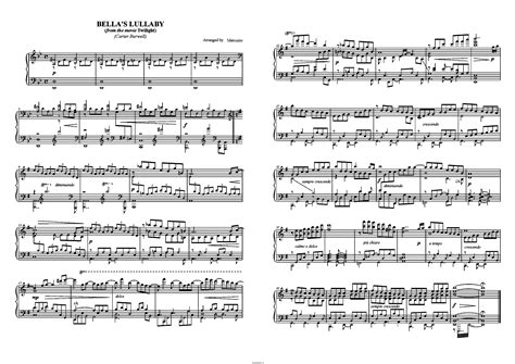 Documents similar to bella's lullaby piano sheet music. Ноты саундтрека "Bella's Lullaby" из фильма "Сумерки"