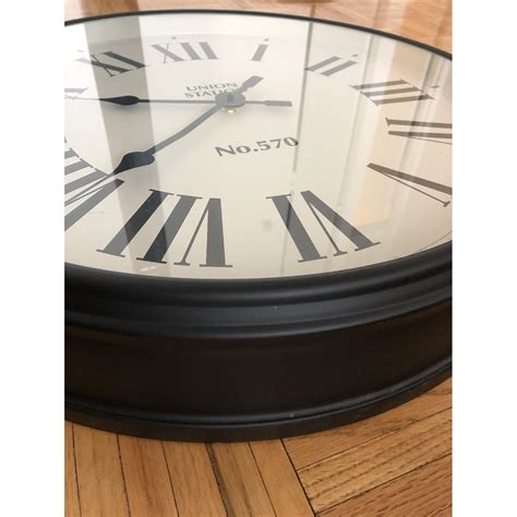 We're so glad you've signed up for the latest from pottery barn teen and our family of brands. Pottery Barn Union Square Wall Clock - AptDeco