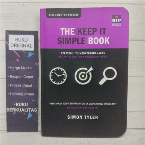 Jual The Keep It Simple Book Strategi Jitu Menyederhanakan Hidup Karier