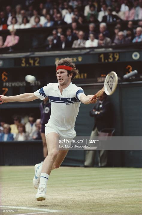 American Tennis Player John Mcenroe In Action During His Semifinal