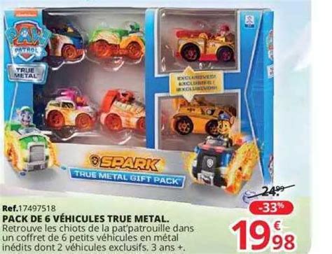 Promo Pack De 6 Véhicules True Metal Chez Maxi Toys Icataloguefr