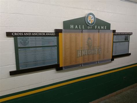 High School Athletic Hall Of Fame Display Hall Of Fame Wall Of Fame