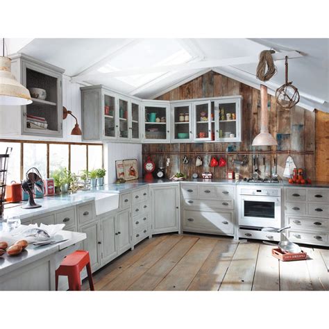 Chairs have curved angle legs, turned stretchers, black metal footrests, wavy aprons, tall ladderbacks. Grey Acacia Wood Kitchen Island + Two Stools W120 Zinc ...