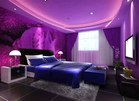 Pretty Purple Bedroom Design Interior Design Dark Purple Bedrooms