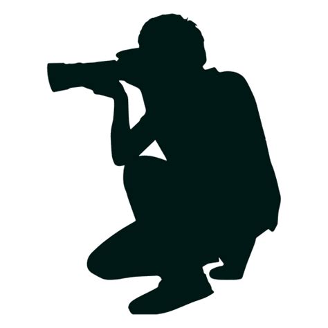 Photographer Standing Silhouette Transparent Png And Svg Vector