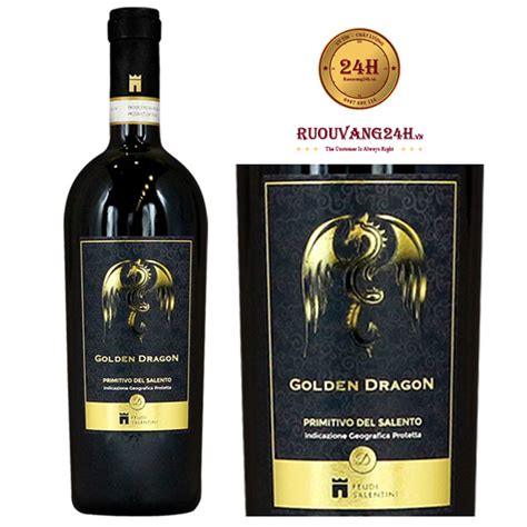 Rượu Vang Golden Dragon Primitivo Del Salento Rượu Vang 24h