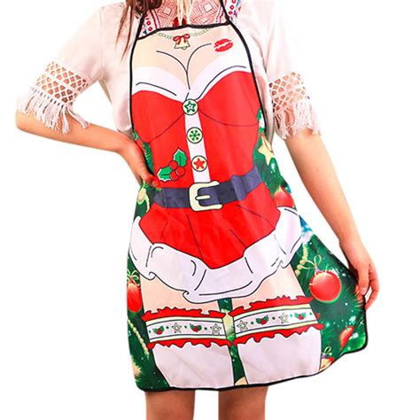 New Qualified 6072cm Novelty Cooking Kitchen Apron Funny Bbq Christmas