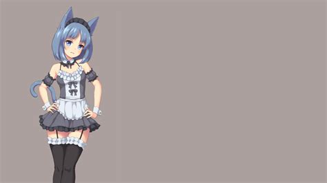 Wallpaper Id Thigh Highs Maid Maid Outfit Original