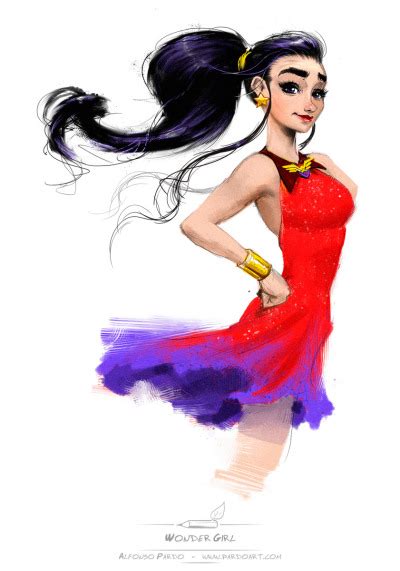 A Sketch Of Wonder Girl Tumbex