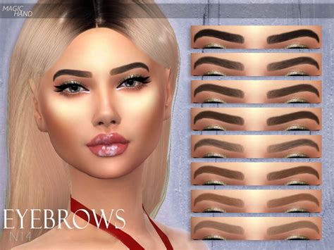 The Sims 4 Custom Content Eyebrows Computerlasopa