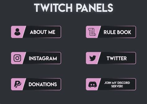 Create Twitch Panels For You And More By Ipetalie Fiverr