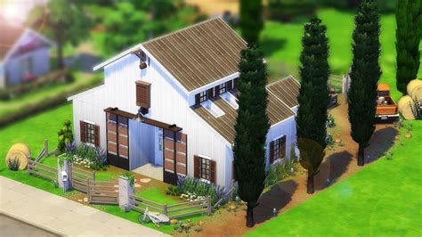 Pin By Lauch On Sims 4 Speed Building In 2021 Modern Barn Building