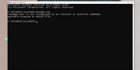Windows Command Not Recognized As An Internal Or External Command