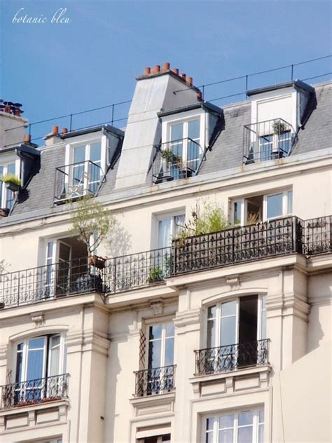 Paris Apartments With French Design Balconies Railings Hip Roof