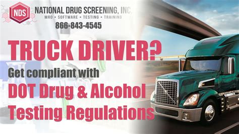 Dot Drug And Alcohol Testing Compliance For Truck And Bus Drivers Youtube