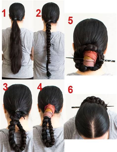 joseon bun if your hair isn t this long note that the model is using a paranda to add length