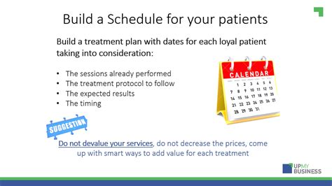 Build A Schedule For Your Patients Upmybusiness