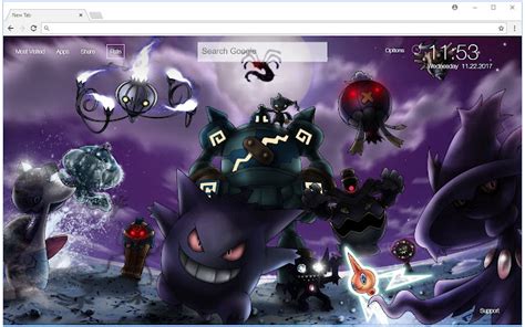 Gengar Hd Wallpaper Pokemon New Tab Themes Hd Wallpapers And Backgrounds