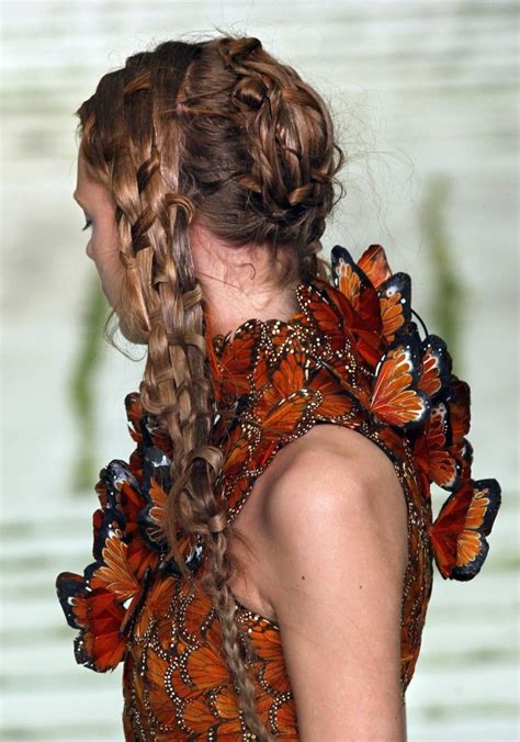 Monarch Butterfly Dress Side View Alexander Mcqueen A Dress For