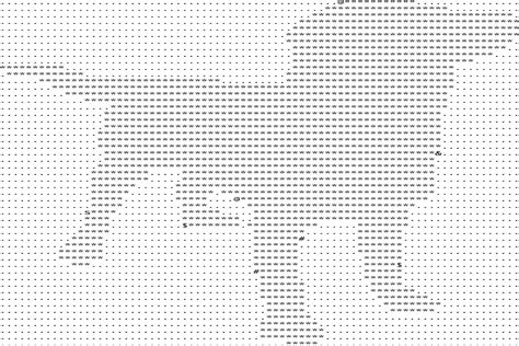 Dog Ascii Art Svg Eps Graphic By Mappingz · Creative Fabrica