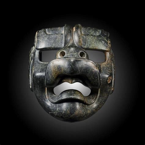 Important Authenticated Pre Columbian Olmec Jaguar Mask Mar Minerva Gallery In Fl