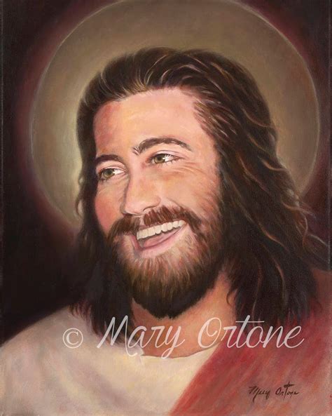 Smiling Jesus Laughing Jesus Catholic Jesus Christian Art Etsy