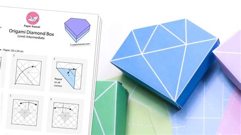 Origami Hinged Prism T Box Diagram Origami Diagrams Origami