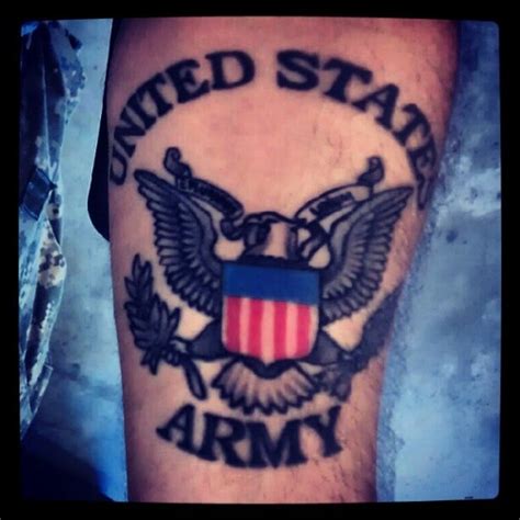 Army Emblem Tattoo The Image Kid Has It