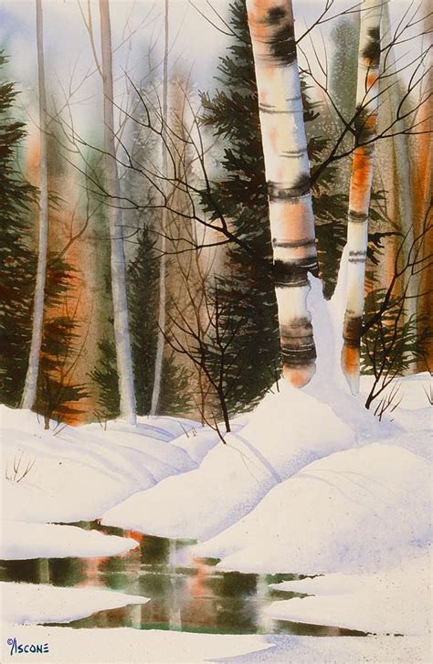 Snow Crevice By Teresa Ascone With Images Winter Painting