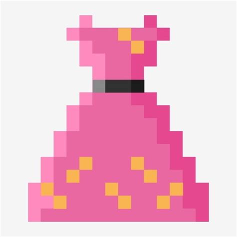 Beautiful Dress Blurred Pixel Illustration Cartoon Pixel Skirt Pixel