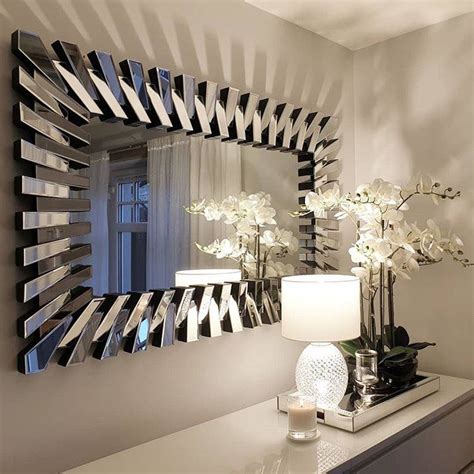 zip rectangular contemporary modern mirror 48 x 32 120cm x 80cm mirror wall