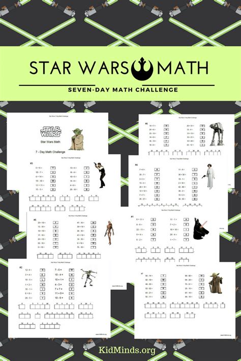 Star Wars Math Seven Day Math Challenge Kidminds