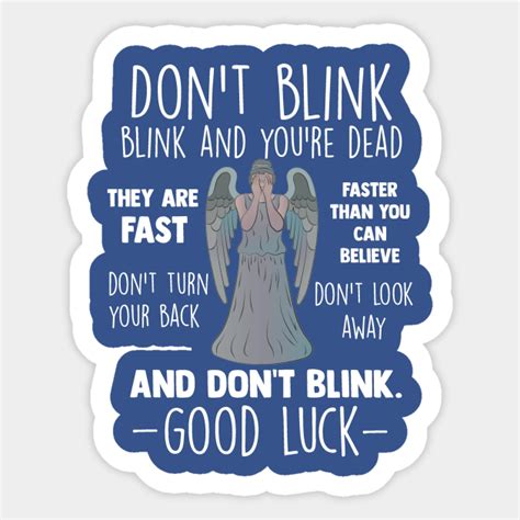 Doctor Who Weeping Angel Dont Blink Doctor Who Weeping Angel