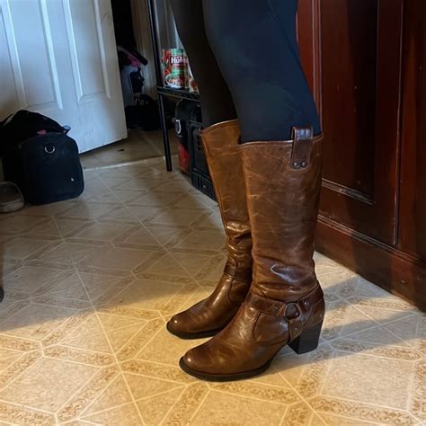 Bjorn Shoes Vintage Genuine Leather Tall Bjorn Boots With 2 Inch Heel Poshmark