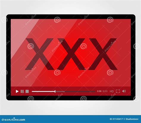 Video Player For Web Xxx Adult Stock Vector Illustration Of Media Communication 31143417