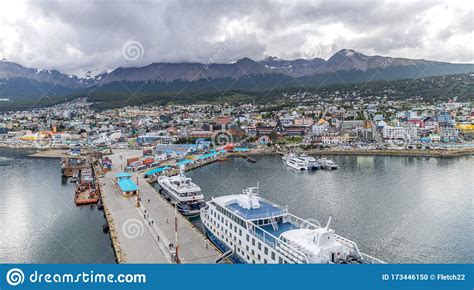 Ushuaia Argentina January 23 2020 Cruise Ship Port Editorial Image