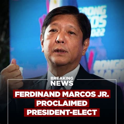 The Philippine Star On Twitter President Elect Bongbong Marcos Jr 🇵🇭