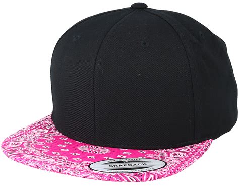 Paisley Pink Snapback Yupoong Caps