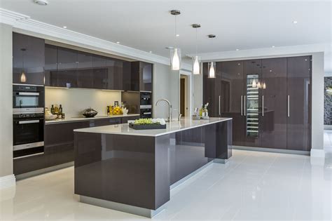 Extreme Contemporary Minimal High Gloss Kitchen Design In Private Mansion Modern Kitchen