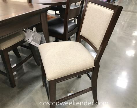 Add $ 75.00 more to avoid a ${1} costco grocery surcharge; Pulaski Furniture 9pc Counter Height Dining Set | Costco ...