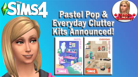 Pastel Pop And Everyday Clutter Kits Announced Sims News Youtube